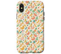 Tropical Banana Pattern Fruit Floral Beach Aesthetic Coque pour iPhone X/XS