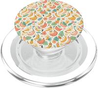 Tropical Banana Pattern Fruit Floral Beach Aesthetic PopSockets PopGrip pour MagSafe
