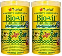Tropical Bio-VIT 1000ml / 200g - Nourriture Riche en Composants vegetaux pour Poissons d'aquarium (Lot de 2)
