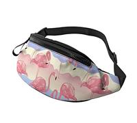 Tropical Bird Flamingo Fanny Pack pour Hommes Femmes Ceinture Réglable Taille Pack Sac De Mode Hip Bum Sacs pour La Course en Plein Air Entraînement Voyage Randonnée