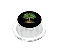 Tropical Christmas Hawaiian Santa Xmas Lights Palm Tree PopSockets PopGrip pour MagSafe