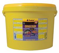 Tropical Cichlid Color Flakes 11L / 2kg - Nourriture pour cichlides, Riche en proteines et rehaussant la Couleur, Flocons