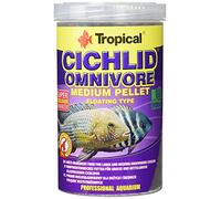 Tropical Cichlid Omnivore Medium Pellet 1000ml / 360g - pour Les cichlidés omnivores de Grande et Moyenne Taille