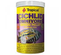 Tropical Cichlid Omnivore Medium Pellet 500ml / 180g - pour Les cichlidés omnivores de Grande et Moyenne Taille