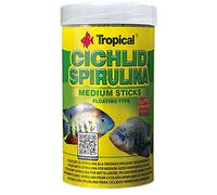TROPICAL Cichlid SPIRULINA Medium Sticks 250ml / 90g - Bâtonnets avec spiruline pour cichlidés herbivores de Taille Moyenne