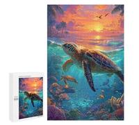 Tropical Coral Reef Sunset Puzzle 1000 Pièces Educa Jouet en Bois Cadeau Unique Décoration Intérieure Jeu Éducatif Challenge Toy Adultes Et Enfants À Partir De 14 Ans 1000 PCS