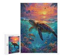Tropical Coral Reef Sunset Puzzle 1000 Pièces Educa Jouet en Bois Cadeau Unique Décoration Intérieure Jeu Éducatif Challenge Toy Adultes Et Enfants À Partir De 14 Ans 500 PCS
