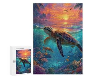 Tropical Coral Reef Sunset Puzzle 1000 Pièces Educa Jouet en Bois Cadeau Unique Décoration Intérieure Jeu Éducatif Challenge Toy Adultes Et Enfants À Partir De 14 Ans 300 PCS
