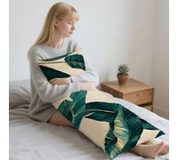 Tropical Coussin de Grossesse 50x150cm Oreiller de Corps Feuilles Housse Coussin pour Dormeur Long Sur Le Côté,Traversin Oreiller de Corps Velour Pillow Case pour Maison Chambre lit Canapé LYD210