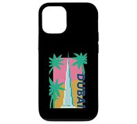 Tropical Dubai Art Burj Khalifa Palmier Oasis Coque pour iPhone 12/12 Pro