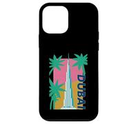 Tropical Dubai Art Burj Khalifa Palmier Oasis Coque pour iPhone 12 Mini