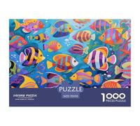 Tropical Fish Puzzle en Bois Imperméable DIY Puzzles De 1000 Pièces pour Adultes Cadeaux Défi Et Casse-tête Jeux Éducatifs