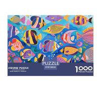 Tropical Fish Puzzle en Bois Imperméable DIY Puzzles De 1000 Pièces pour Adultes Défi Et Casse-tête Jeux Éducatifs