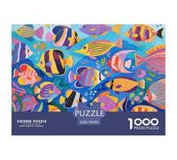 Tropical Fish Puzzle en Bois Imperméable Puzzles De 1000 Pièces pour Adultes Cadeaux Défi Et Casse-tête De Décoration pour La Maison
