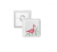 Tropical Flamingo Animal Plantes PBT Keycaps pour Clavier mécanique Blanc OEM sans Marquage d'impression R4 Multicolore