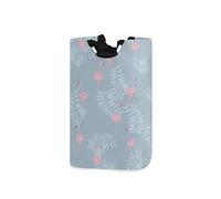 Tropical Flamingo Grand panier à linge Sac fourre-tout, panier à linge en tissu pliable, sac à vêtements pliable, bac de lavage pliant
