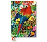 Tropical Garden Nature Montages Midi 12month Vertical Hardback Dayplanner 2025 Elastic Band Closure by Paperblanks Paperblanks (Auteur)