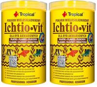 Tropical ICHTIO-VIT 1000ml / 200g - Nourriture Multi-ingrédients pour Poisson d'aquarium en Flocons (Lot de 2)