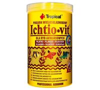 Tropical ICHTIO-VIT 500ml / 100g - Nourriture Multi-ingrédients pour Poisson d'aquarium en Flocons