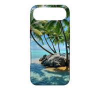 Tropical Island Hamac Palm Paradise Beach Landscape Coque pour iPhone Air
