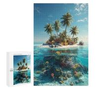 Tropical Island Paradise-1 Puzzle 1000 Pièces Educa Jouet en Bois Cadeau Unique Décoration Intérieure Jeu Éducatif Challenge Toy Adultes Et Enfants À Partir De 14 Ans 1000 PCS