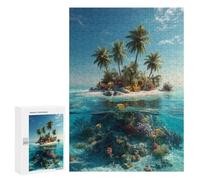 Tropical Island Paradise-1 Puzzle 1000 Pièces Educa Jouet en Bois Cadeau Unique Décoration Intérieure Jeu Éducatif Challenge Toy Adultes Et Enfants À Partir De 14 Ans 300 PCS