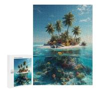 Tropical Island Paradise-1 Puzzle 500 Pièces Educa Jouet en Bois Cadeau Unique Décoration Intérieure Jeu Éducatif Challenge Toy Adultes Et Enfants À Partir De 14 Ans 500 PCS
