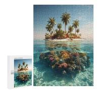 Tropical Island Paradise Puzzle 1000 Pièces Educa Jouet en Bois Cadeau Unique Décoration Intérieure Jeu Éducatif Challenge Toy Adultes Et Enfants À Partir De 14 Ans 500 PCS