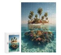 Tropical Island Paradise Puzzle 300 Pièces Educa Jouet en Bois Cadeau Unique Décoration Intérieure Jeu Éducatif Challenge Toy Adultes Et Enfants À Partir De 14 Ans 300 PCS