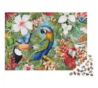 Tropical Jungle 1000 Pièces De Puzzles pour Adultes Animal Puzzle ，Puzzle des Peintures d'art De Décoration De La Maiso 1000pcs (75x50cm)