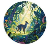 Tropical Jungle Puzzle 1000 Pieces Cadeau Unique Illustration Jeu Éducatif Défi Jouet À De Qualité Supérieure Peinture Art pour Adultes Enfants 1000pcs (67.5x67.5cm)