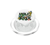 Tropical Macaw Parrots Jungle Nature Bird Design Life Quotes PopSockets PopGrip pour MagSafe