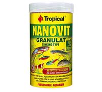 Tropical NANOVIT GRANULAT 250ml / 175g - Petites granules descendantes à Multi ingrédients pour Poissons d'aquarium de Petite