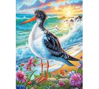 Tropical Oiseau aux pattes rouges dans un jardin fleuri 1000 Pièces Puzzle Créatif En Carton Anti-Déchirure Haute Densité Faune sauvage et animaux de compagnie Difficulté Moyenne Activité Manuelle Loi