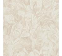 Tropical Palmier Feuille Papier Peint Tissu Effet Vinyle Erismann 10416-02 Crème