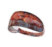 Tropical Paradise Flamingo Sports Head Tie For Men And Women - Bandeau cravate confortable et élégant pour toutes les activités