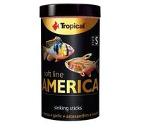 Tropical SOFT LINE AMERICA – nourriture pour poissons, rehausse coloration, immunité – 250 ml/140 g