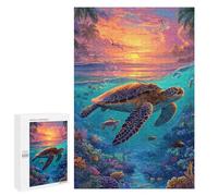 Tropical Sunset Coral Reef Puzzle 1000 Pièces Educa Jouet en Bois Cadeau Unique Décoration Intérieure Jeu Éducatif Challenge Toy Adultes Et Enfants À Partir De 14 Ans 1000 PCS