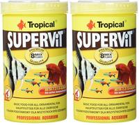 Tropical SUPERVIT 500ml / 100g - Nourriture de Base pour Tous Poissons d'ornement, en Flocons (Lot de 2)