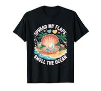 Tropical Tease Spread My Flaps, Smell The Ocean Funny Shell T-Shirt