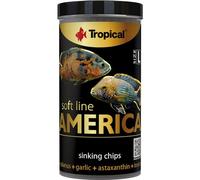 TROPICAL TR67434 Nourriture à Multi Ingrédients sous Forme de Chips Descendants pour Poissons Omnivores/Carnivores de l'Amérique du Nord/du Sud 130 g