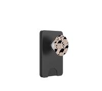 Tropical Trendy Oiseau Animaux Charme Noir N Beige Flamant Rose PopSockets PopWallet pour MagSafe