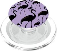 Tropical Trendy Oiseau Animaux Tendance Cool Violet Flamant Rose PopSockets PopGrip pour MagSafe