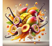 Tropical Velvet Bliss - Concentré d'arômes fruit de la passion-pêche-mangue-vanille - Végétalien - Sasami - 10ml