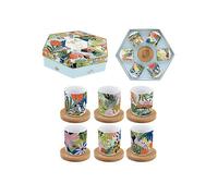 TROPICAL VIBES Coffret Tasse Expresso Porcelaine - les 6