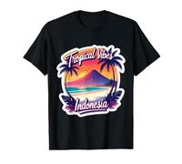 Tropical Vibes Indonésie Visiteur Voyageur Souvenir Bautiful T-Shirt Graphique avec Valeur