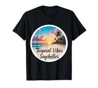 Tropical Vibes Seychelles Plage Vacances d'été Soleil Souvenir T-Shirt