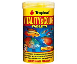 Tropical Vitality&Color Tablets A 250ml / 150g - Nourriture assurant la vitalite et rehaussant la Couleur pour Poissons d'aquarium