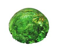 Tropical Wilderness Jungle Multi-Scène et Multi-Scène Douche Spa Double Couche Imperméable Bonnet de Douche et Bonnet de Cuisine, Convient pour Adultes, Enfants, Hommes et Femmes.