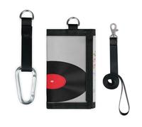 TropicalLife Art Music Note CD Portefeuille fin petite poche organisateur d'argent sac léger portable monnaie monnaie